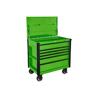 Extreme Tools EX Series Green 41-Inch 6-Drawer Tool Cart with Bumpers