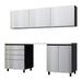 Contur Cabinet 7.5' Premium Stainless Steel Garage Cabinet System with Stainless Steel Tops