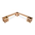 All Things Cedar 5-Piece Planter Bench Set