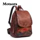 MOTAORA – grand sac à dos 3 couleurs pour femmes sac à bandoulière Vintage en cuir de vache sac