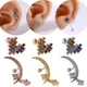 Boucles d'oreilles en acier chirurgical 1 pièce cristal Zircon clou d'oreille Tragus Cartilage