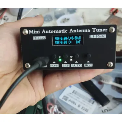 Assemblé ATU-100 1.8-50MHz ATU-100mini tuner d'antenne automatique par N7DDC 7x7 + 0.91 pouces OLED
