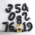 30/40inch Racing Car Theme Number 0-9 Balloons 1st 2nd Birthday Party Decorations Kids Boys Balloon