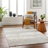 Ikram 6'7" x 9'6" Modern Light Gray/Cloud Gray/Dark Gray/Smoke/Gray Area Rug - Hauteloom