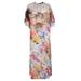 Floral Printed Maxi Shift Dress