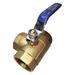 ZORO SELECT 1PZA5 1-1/2" FNPT Brass Ball Valve 3-Way