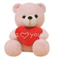 Teddy Bear Stuffed Animal Toy Gifts Holding I Love You Heart 28CM