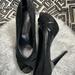 Jessica Simpson Shoes | Jessica Simpson Peep Toe Pumps , 9 1/2 Black Suede W/ Patent Leather, 5”, New | Color: Black | Size: 9.5