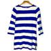 J. Crew Dresses | J. Crew Thick Striped Side Zip Nautical Mini Dress Size Xxs | Color: Blue/White | Size: Xxs