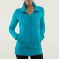 Lululemon Athletica Tops | Lululemon Nice Asana Jacket *Brushed Surge | Color: Blue/Green | Size: 2