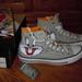 Converse Shoes | Converse Bugs Bunny Looney Tunes High Tops Canvas Sz 7 Mens, 9 Womens In Box Euc | Color: Gray/White | Size: 9