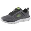 Sneaker SKECHERS "TRACK-KNOCKHILL", Herren, Gr. 43, grau (grau, schwarz), Leder, Textil, sportlich, Schuhe, mit gepolsterter Innensohle, Freizeitschuh, Halbschuh, Schnürschuh