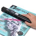 Portable Scanner, Handheld Photo Scanner, A4 Document Wand Scanner for Picture Text Receipt Page in 300/600/900Dpi JPG PDF Format Hand Scanner Support USB Transfer Micro SD Card, No Driver