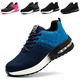 Baofular Safety Trainers Men Womens Steel Toe Cap Trainers Lightweight Comfortable Safety Shoes Work Trainers Non Slip & Breathable Blue 5 UK 38 EU 240