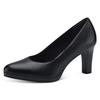 Pumps TAMARIS, Damen, Gr. 39, schwarz, Leder, Lederimitat, klassisch, Schuhe, Abendschuh, Festtagsschuh, Trichterabsatz, mit Touch It-Ausstattung