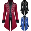 Pardessus victorien pour hommes veste médiévale coupe-vent gothique pardessus steampunk vestes