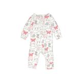 Carter's Long Sleeve Outfit: White Floral Bottoms - Kids Boy's Size 6