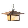 Arroyo Craftsman Monterey 16 Inch Tall 1 Light Outdoor Hanging Lantern - MH-24E-GW-BK