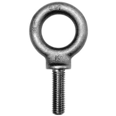 KEN FORGING K2025-3 Eye Bolt With Shoulder, 1/2"-13, 3 in Shank, 1-3/16 in ID,