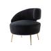 Geometric Design Accent Open Back Chair Arm Chairs Modern Comfy Polyester Padded Seat Leisure Single Chair for Living Room