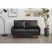 Faux leather 58'' Square Arm Loveseat