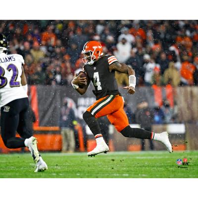 Deshaun Watson Cleveland Browns Unsigned Escaping Pressure Photograph