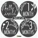 Cohas Baby Milestone Chalkboard Stickers Set of 24 Simple Designs