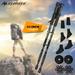 Trekking Poles AYAMAYA Adjustable Hiking Stick Lightweight Walking Poles for Hiking Backpacking Anti Shock Aluminum Alloy Walking Sticks with Quick Flip-LockBlack