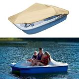 Genrics Pedal Boat Cover Waterproof Heavy Duty 3 or 5 Person Paddle Boat Protector Replacement for Pedal Boat Pelican Boat Monaco Boat 115 L x 80 W Khaki