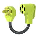 NEMA 14-30P to 14-50R EV Adapter 30Amp Dryer Plug to 50Amp EV Charging Adapter Cord Level 2 Charger Adapter Compatible with EV 10-AWG STW(1FT)