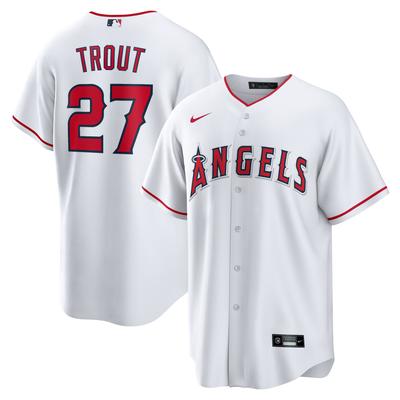Los Angeles Angels of Anaheim Nike Offizielle Replica Heim Trikot - Herren mit Aufdruck Trout 27 Image
