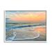 Stupell Industries Vast Panoramic Beach Layered Waves Photograph White Framed Art Print Wall Art Design by Mary Lou Photography