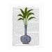 Fab Funky Chinoiserie Vase 3 With Plant Book Print Canvas Art