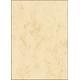 SIGEL DP397 Hochwertiger marmorierter Karton / Marmor-Papier / Urkundenpapier beige, A4, 50 Blatt, Motiv beidseitig, 200 g, aus nachhaltigem Papier