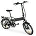 Futuro Foldable Lightweight Electric Bike - 25 Mile Range 48V 350W Motor Electric Ebike for Adults Shimano 7-Speed Gear Motorized Bicycles Max Speed 20Mph (Gray)