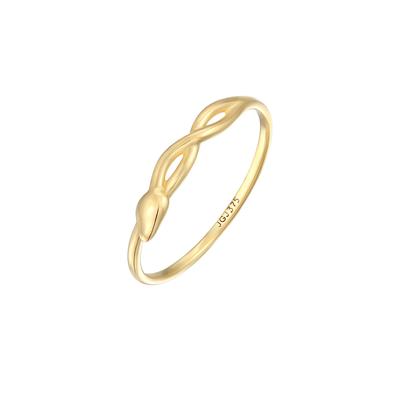 Elli PREMIUM Schlange Infinity 375 Gelbgold 56 Damen Image