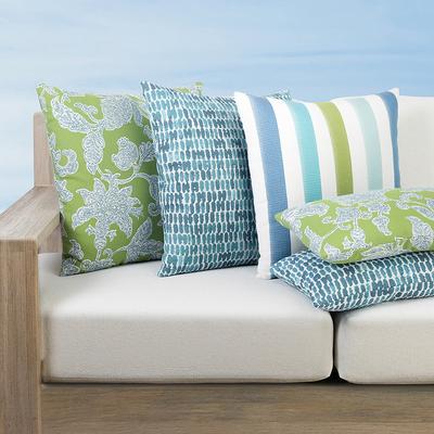 Boardwalk Indoor/Outdoor Pillow Collection by Elaine Smith - Transpire, 20" x 20" Square Transpire - Frontgate