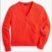 J. Crew Tops | J. Crew Red Long Sleeve Faux Wrap Long Sleeve Top | Color: Red | Size: M