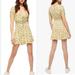 Free People Dresses | Free People Forget Me Not Floral Mini Dress Size 2 | Color: Blue/Yellow | Size: 2