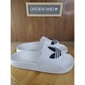 Adidas Shoes | Adidas Originals Adilette Lite White Black Mens Size 11 Sandals Fu8297 | Color: White | Size: 11