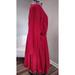 Torrid Dresses | 6x Torrid Womens Midi Sleeve Red Dress 100% Cotton Tie Off Waist C3908 | Color: Red | Size: 6x