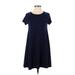 Old Navy Casual Dress - A-Line: Blue Solid Dresses - Women's Size X-Small