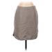 Ann Taylor LOFT Outlet Casual Skirt: Gray Chevron/Herringbone Bottoms - Women's Size 2