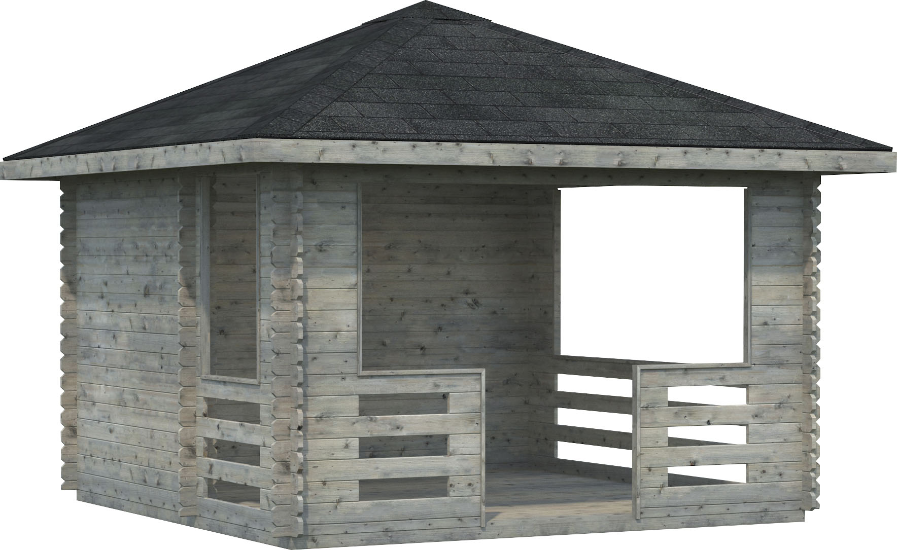 Gartenhaus PALMAKO "Pavillon Julie", grau, Fußboden im Gartenhaus, ohne Dacheindeckung, Holzwerkstoff, Gartenhäuser, grau Image