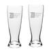 Detroit Mercy Titans Primary Logo 23oz. 2-Piece University Pilsner Glass Set