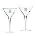 Detroit Mercy Titans Logo 10oz. 2-Piece Luigi Bormioli Titanium Martini Glass Set