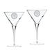 Eastern Oregon Mountaineers 10oz. 2-Piece Luigi Bormioli Titanium Martini Glass Set