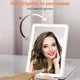 Miroir pliant portable avec LED miroir 4.2 3 couleurs modes d'éclairage USB maquillage