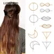 Épingles à cheveux triangle lune pour filles pinces à cheveux accessoires capillaires barrettes