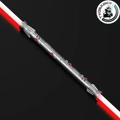 CrucQSAtextures-Double Darth Maul Smooth Swing Lightsaber Handle Blade Saber Metal Hilt